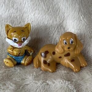 Kinder Surprise Puppy & Ferrero Miaogizi Egyptian Cat Figure Mini Toys​